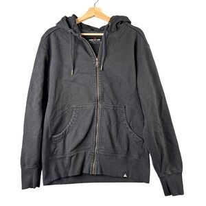 American Giant Classic Full Zip Hoodie Men's Large Black Long sleeve Casual